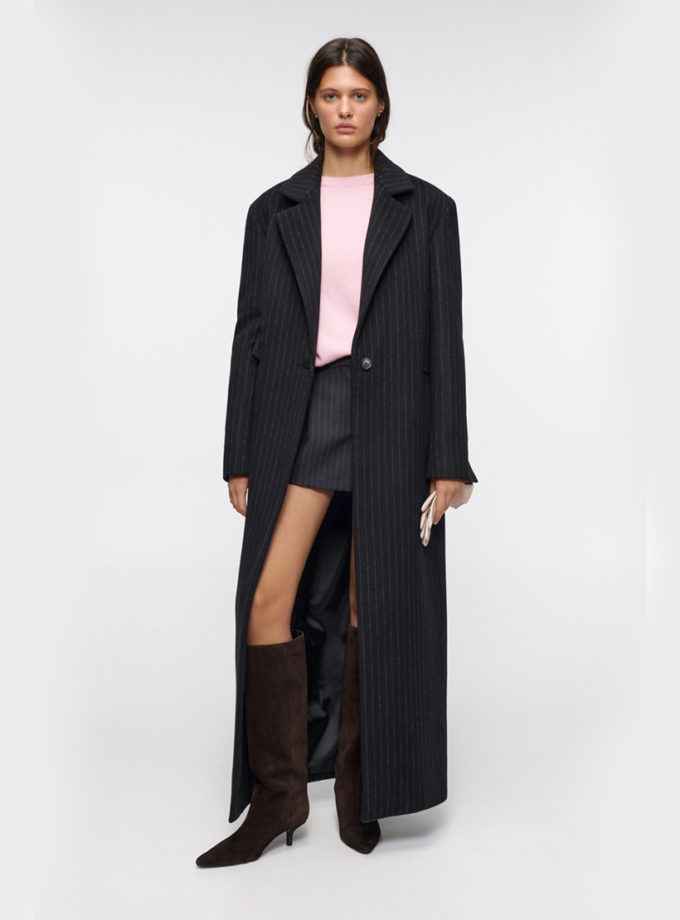 Пальто Charcoal Stripe Maxi IAM (IM_CHRCL/STRP/MX/CT)