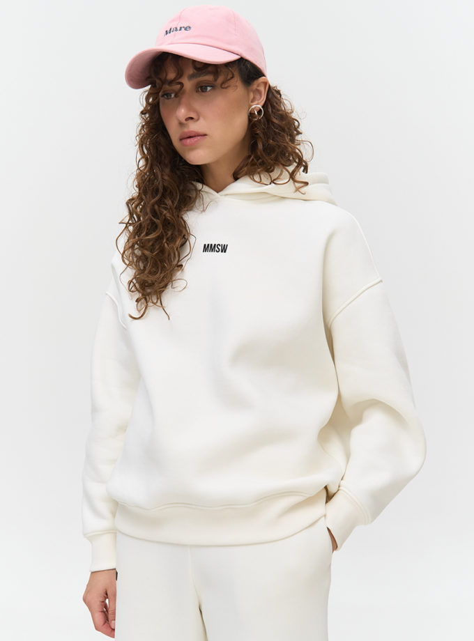 Худі з відстрочкою утеплене W26 молочне MMSW (MMSW_hood-W26-ML)
