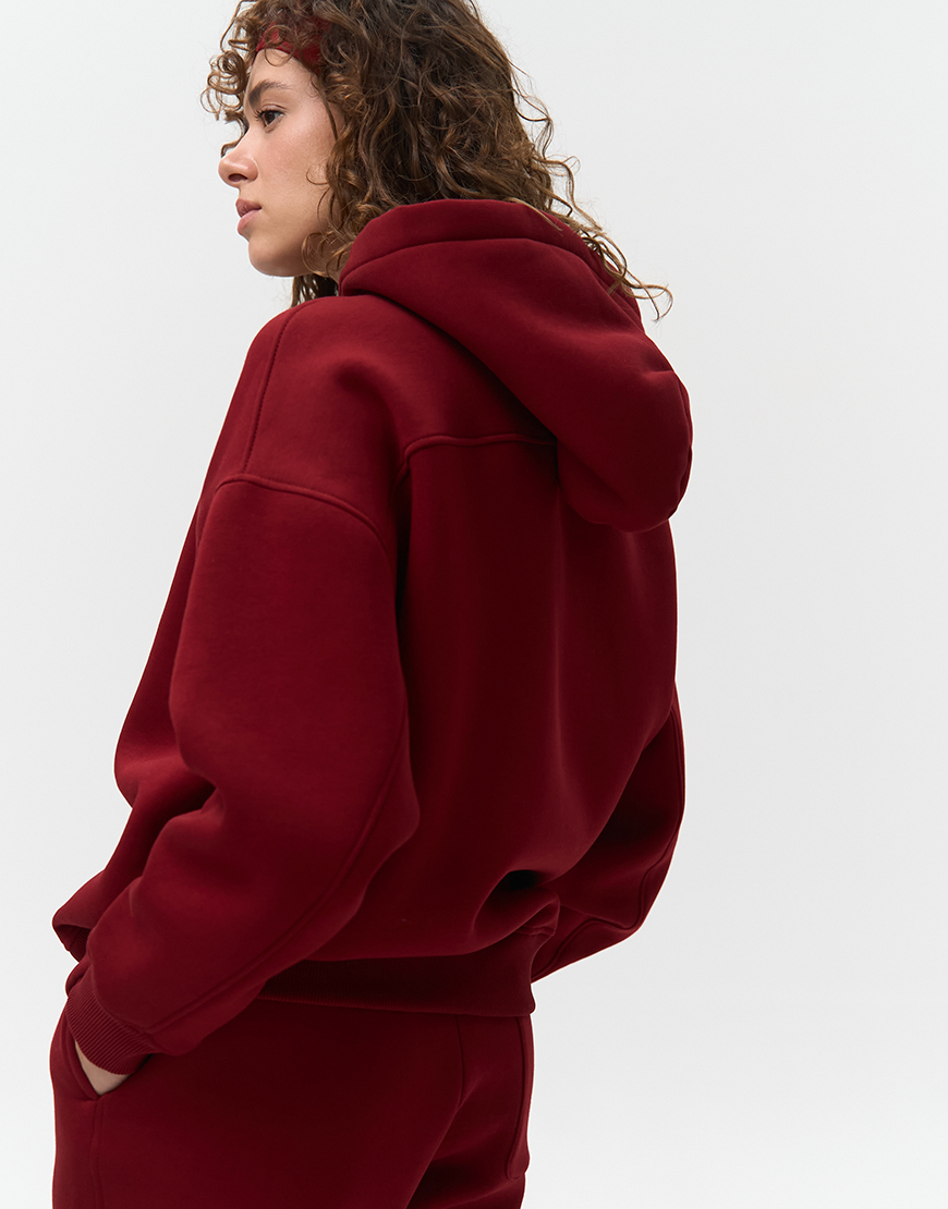 1AK02009 Худі з відстрочкою утеплене W26 бордо MMSW (MMSW_hood-W26-BG) - фото 3