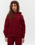 Худі з відстрочкою утеплене W26 бордо MMSW (MMSW_hood-W26-BG)