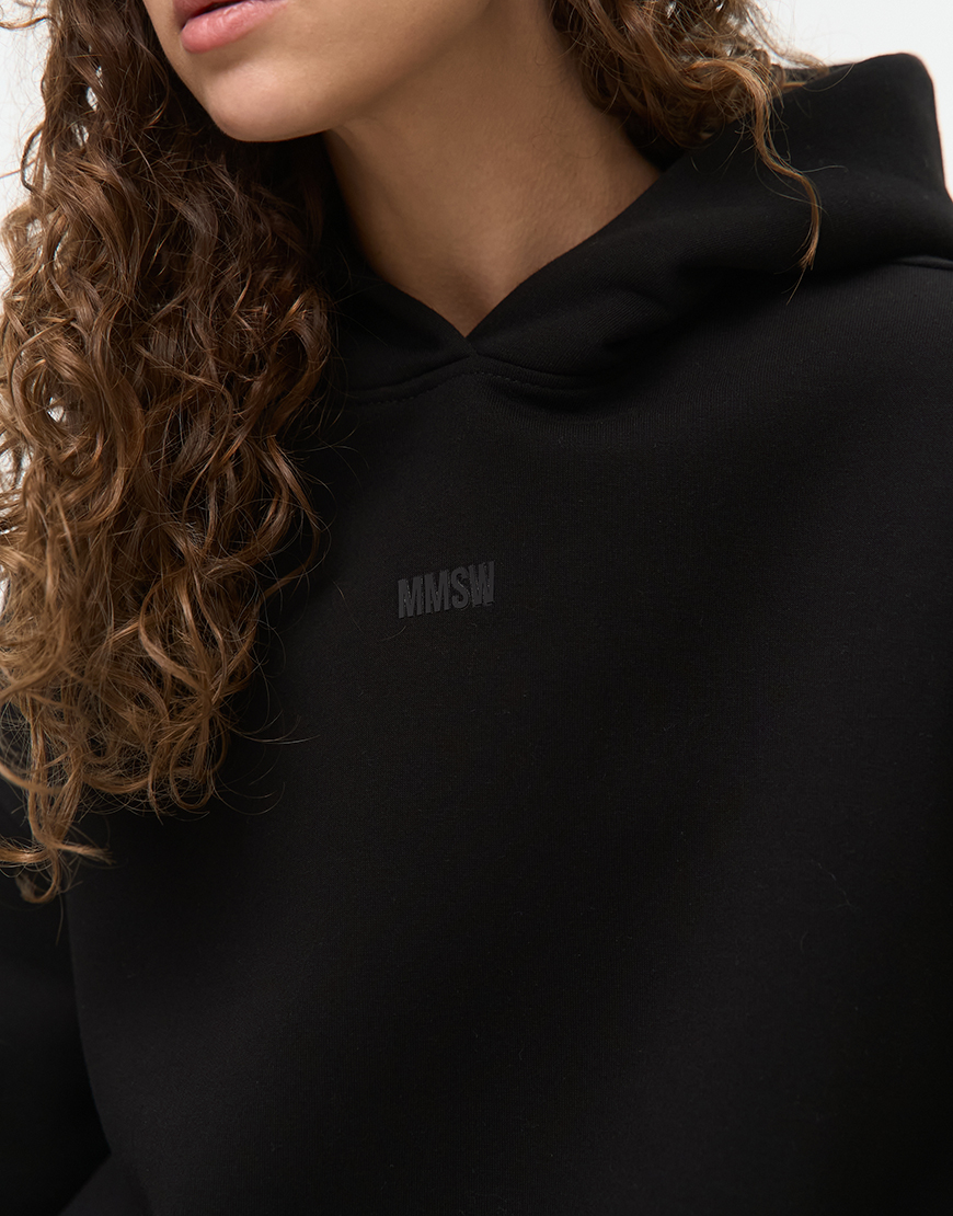 1AK02163 Худі з відстрочкою утеплене W26 світлий чорне MMSW (MMSW_hood-W26-BL) - фото 4