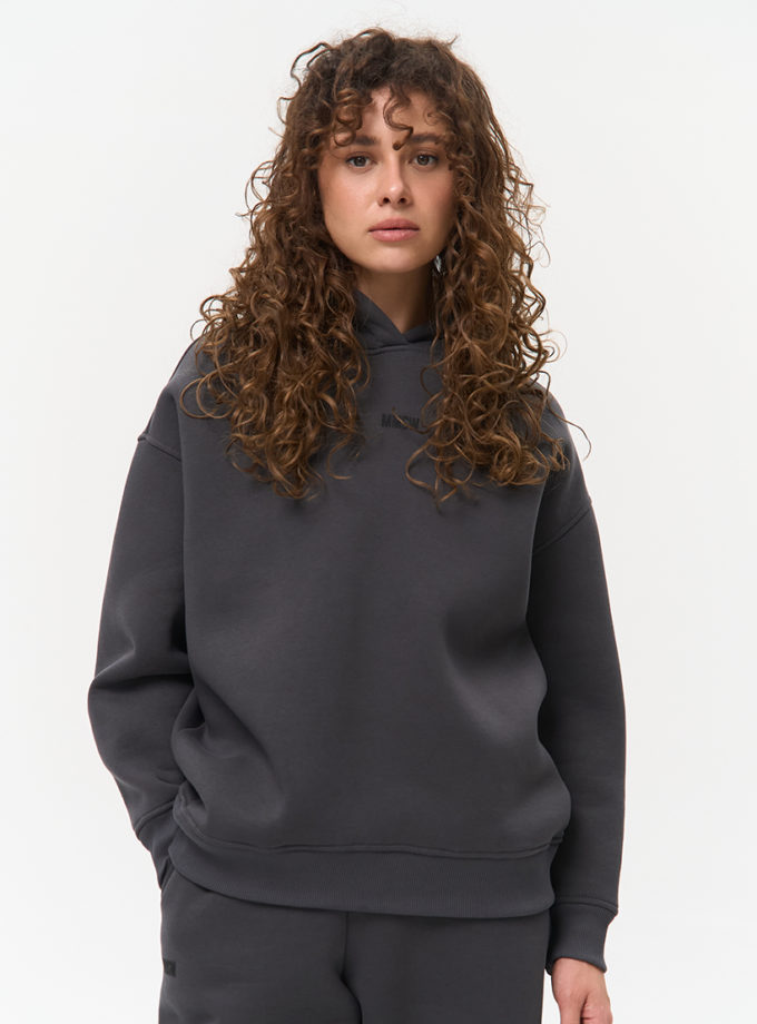 Худі з відстрочкою утеплене W26 світлий фуме MMSW (MMSW_hood-W26-FM)