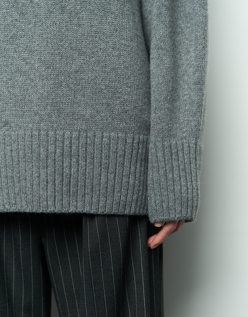 1AK02648_resized Вовняний светр Mellow сірий SAVOUR (SVR_JR-1201_grey) - фото 5