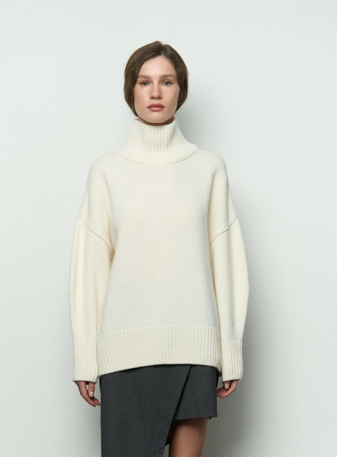 Вовняний светр Mellow молочний SAVOUR (SVR_JR-1201_mlk)