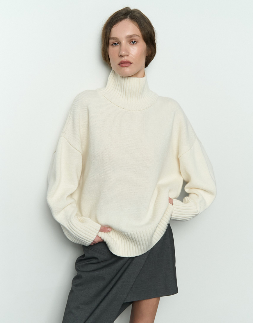 1AK02849_resized Вовняний светр Mellow молочний SAVOUR (SVR_JR-1201_mlk) - фото 4