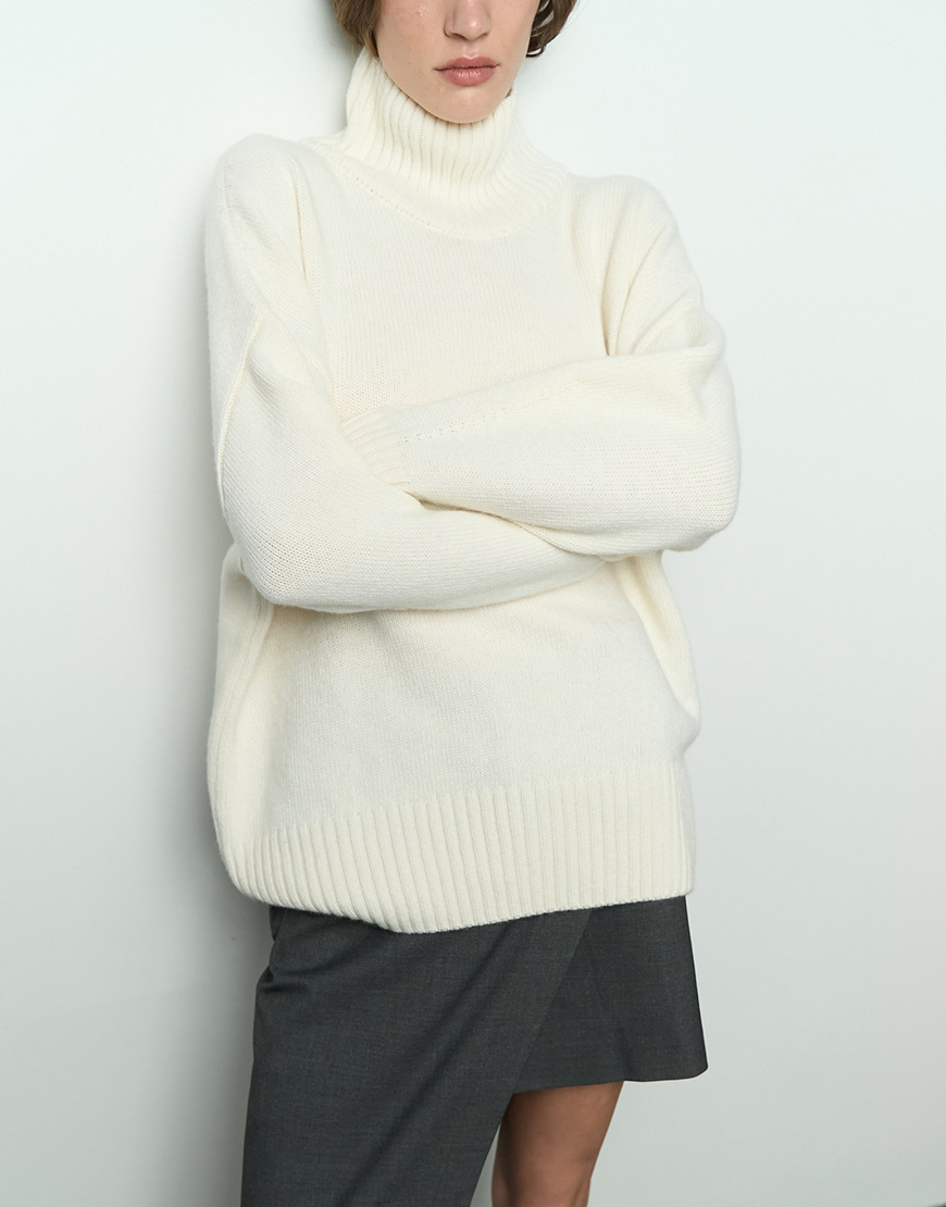 1AK02868_resized Вовняний светр Mellow молочний SAVOUR (SVR_JR-1201_mlk) - фото 5