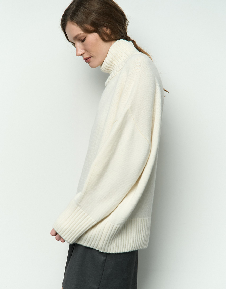 1AK02896_resized Вовняний светр Mellow молочний SAVOUR (SVR_JR-1201_mlk) - фото 6