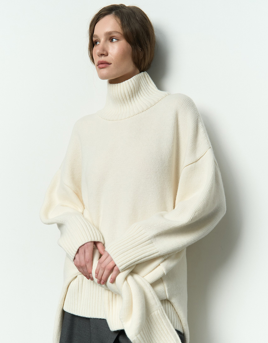 1AK02967_resized Вовняний светр Mellow молочний SAVOUR (SVR_JR-1201_mlk) - фото 8