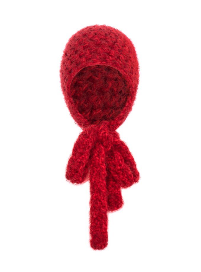 Шапка-бант червона IN.WOVEN (INWVN_SHA_BOW_21_rd_w)