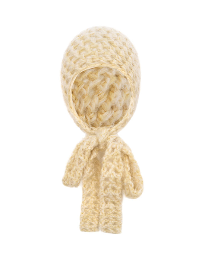 Шапка-бант лимонна IN.WOVEN (INWVN_SHA_BOW_25_ye_w)