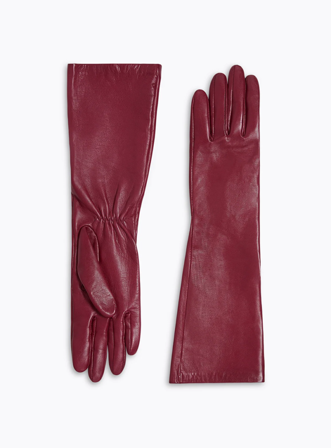 Рукавички Leather бургунді IAM (IM_LTHR/GLVS)