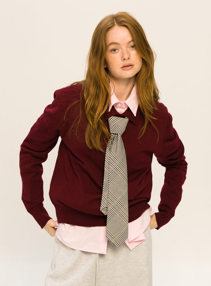 Краватка Unisex Gray with brown CRAVATTA (CRV_KS_SS42_39)