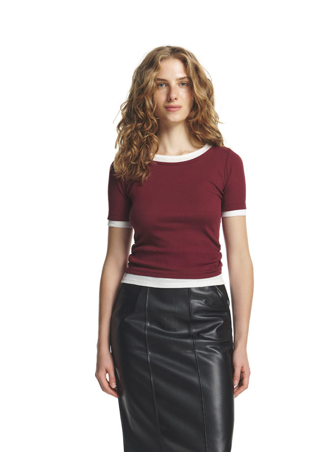 Футболка Daily бордова MOVE (MV_a25-305-001)