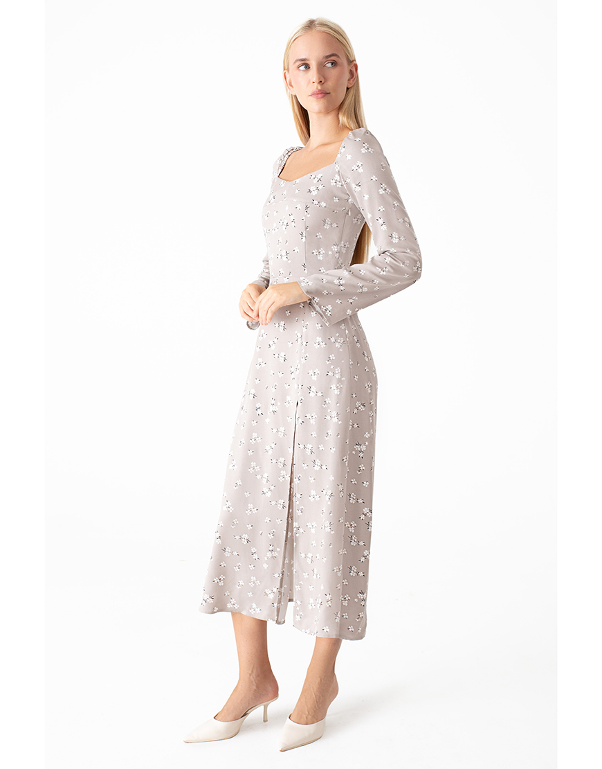 IMG_5820 – копія – копія-2 Сукня з розрізом у квітковий принт MAGNETIC (MGN_1744BG) - фото 4