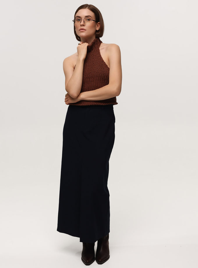 Спідниця прямого крою з розрізом спереду LiSOLODKA (LS_0031_25)