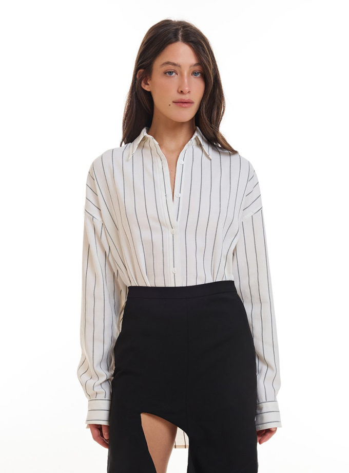 Оверсайз сорочка у смужку ATTIE (ATT_SHRTSTRP07)