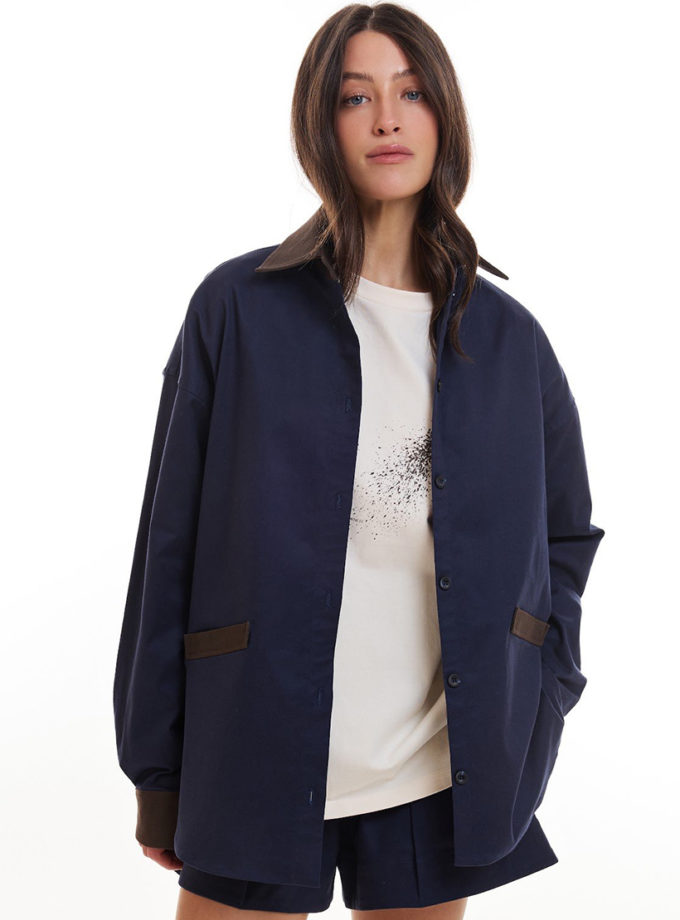 Сорочка зі щільного котону ATTIE (ATT_SHRTCTN07)