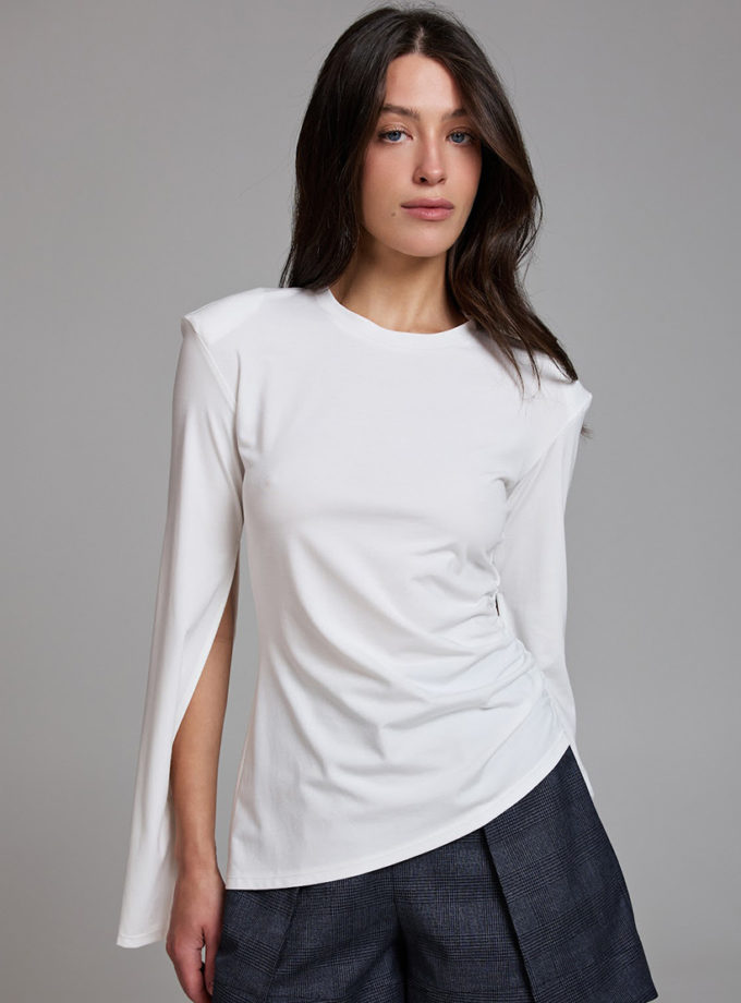 Асиметричний лонгслів з підплічниками ATTIE (ATT_LNGSLVMLK07)