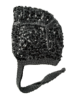 Чепчик з лелітками темно-сірий IN.WOVEN (INWVN_CHP_SEQ_44_dg_w)