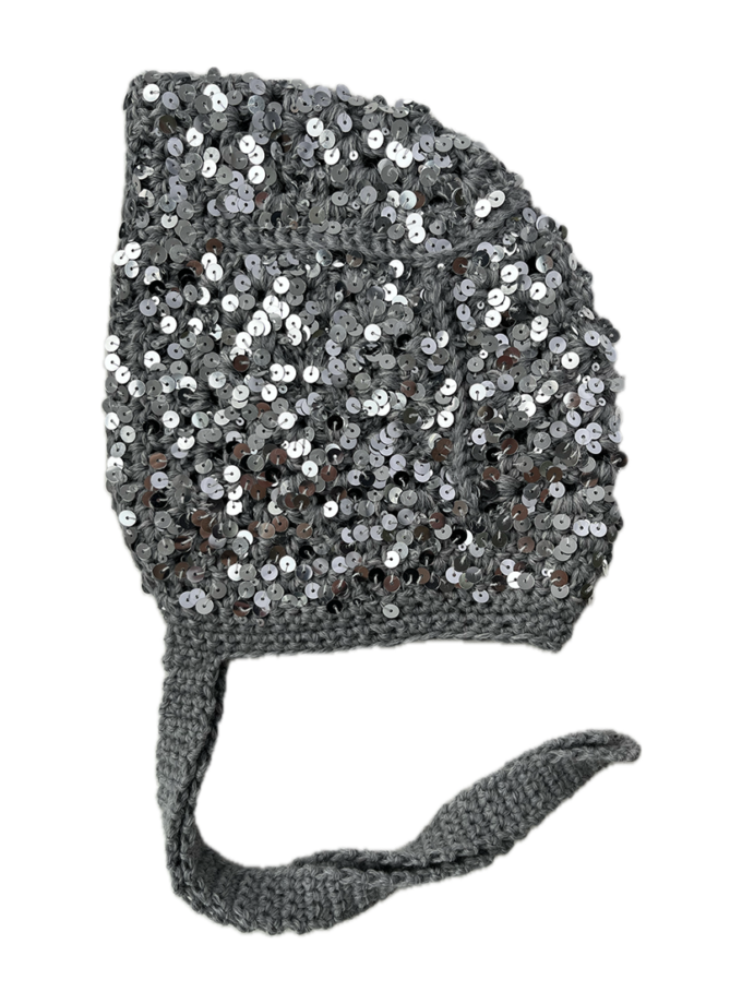 Чепчик з лелітками сірий IN.WOVEN (INWVN_CHP_SEQ_43_gr_w)