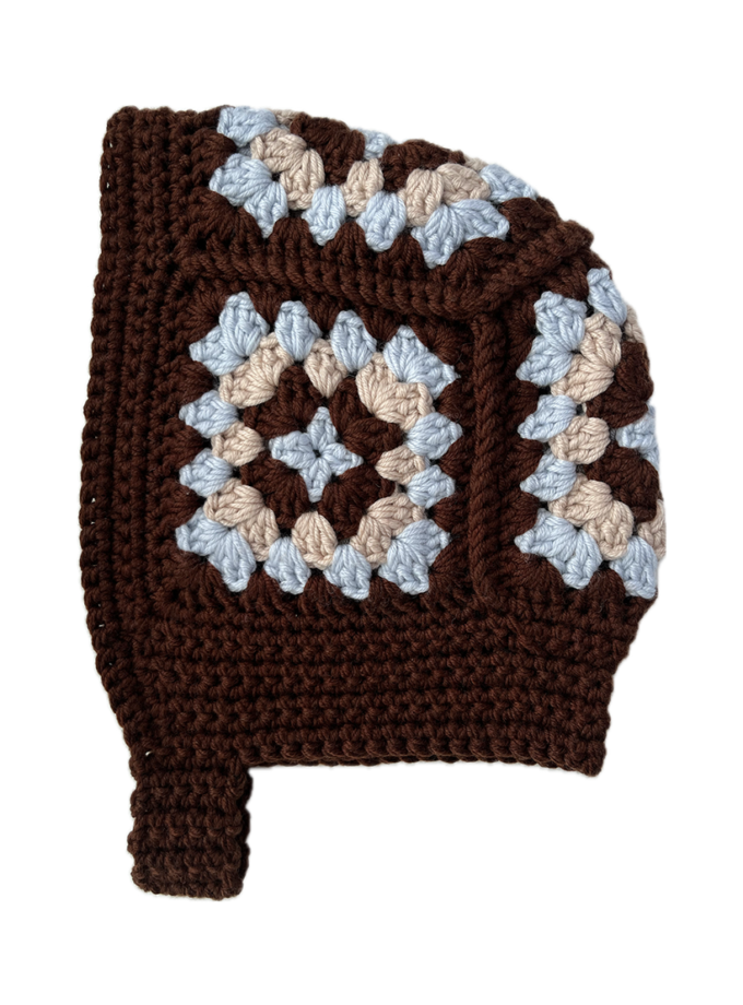 Чепчик з мериносової вовни блакитно-коричневий IN.WOVEN (INWVN_CHP_ITW_22_br_w)