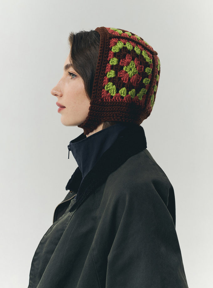 Чепчик з мериносової вовни теракотово-коричневий IN.WOVEN (INWVN_CHP_ITW_21_tr_w)