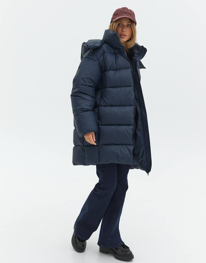 photo_2025-10-09_21-10-53 Пуховик подовжений синій TWICE (TWC_OW250405336) - фото 4