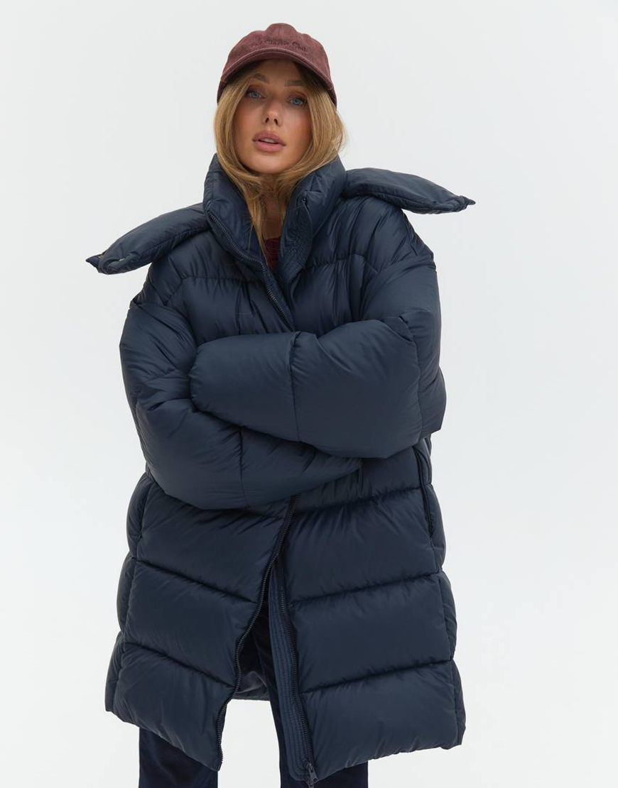 photo_2025-10-09_21-11-06 Пуховик подовжений синій TWICE (TWC_OW250405336) - фото 2