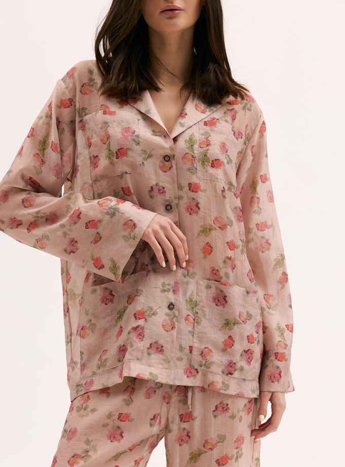 Сорочка-жакет в троянди XM BY MALINOVSKAYA (XM_Monet_6__35)