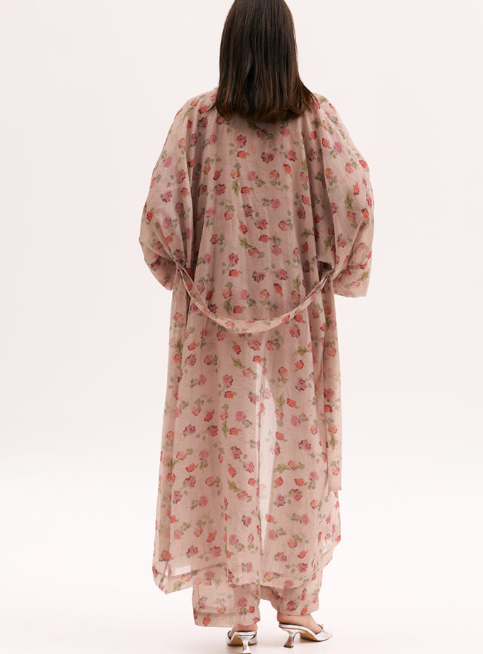 Кімоно напівпрозоре в троянди XM BY MALINOVSKAYA (XM_Monet_8__35)