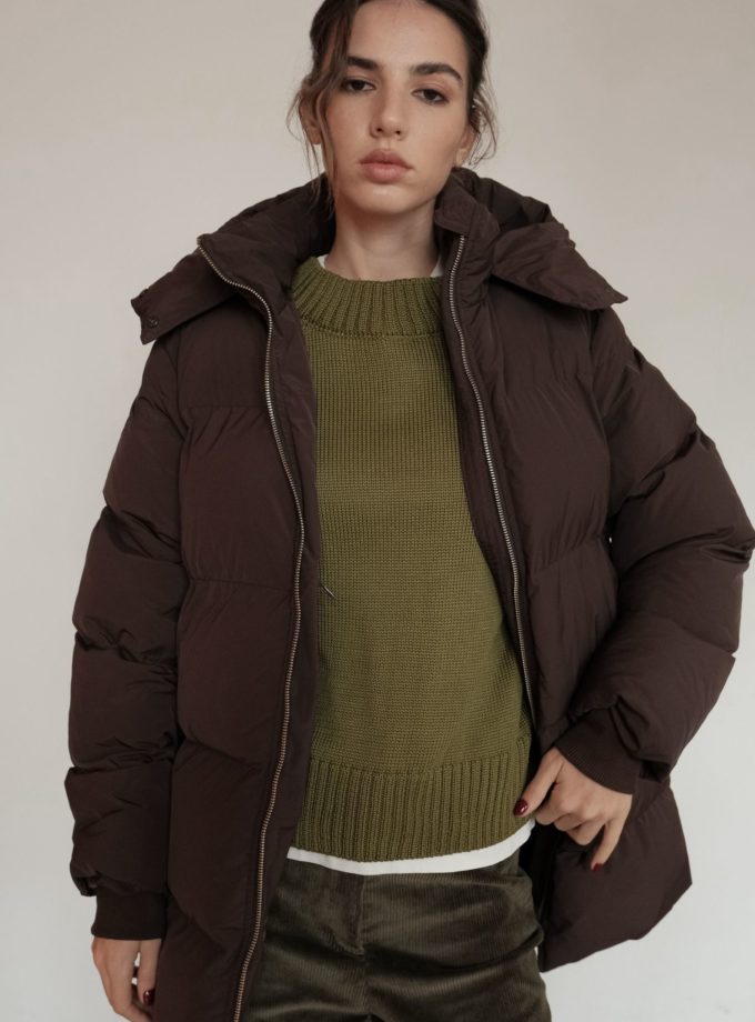 Куртка вільного крою шоколадна THE LACE ()