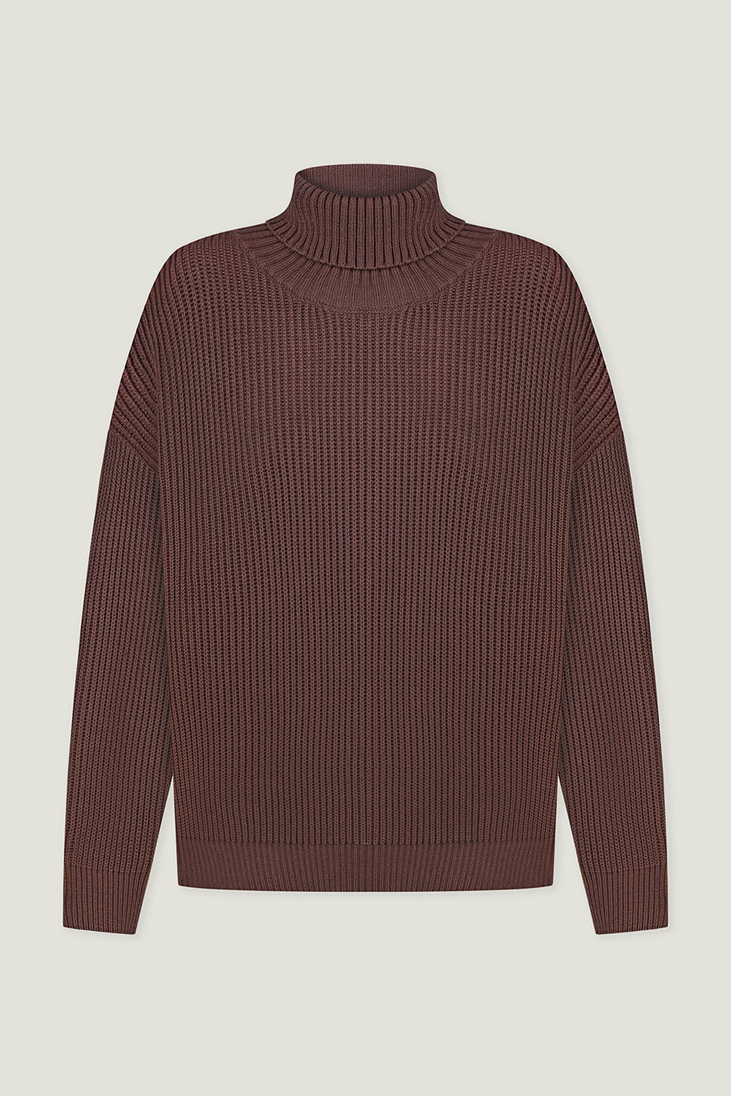 0069047-4 Трикотажний светр із об'ємними рукавами шоколадний THE LACE (TLA_0069047) - фото 4