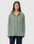 Сорочка оверсайз в клітинку - ментолова WKMF (WKMF_287_1)