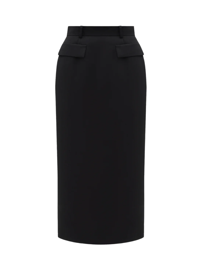 Спідниця довга міді чорна AMBITNA (Ambtn_33)