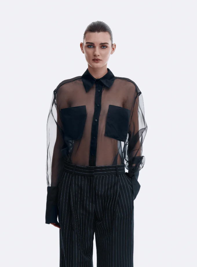 Сорочка прозора чорна AMBITNA (Ambtn_28)