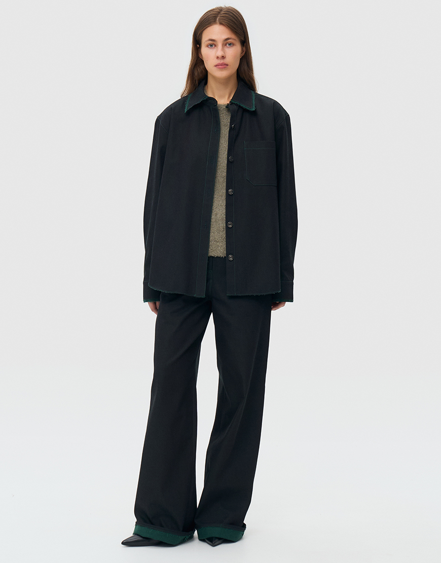 2 Джинси з підворотом - зелені WKMF (WKMF_284_3) - фото 2