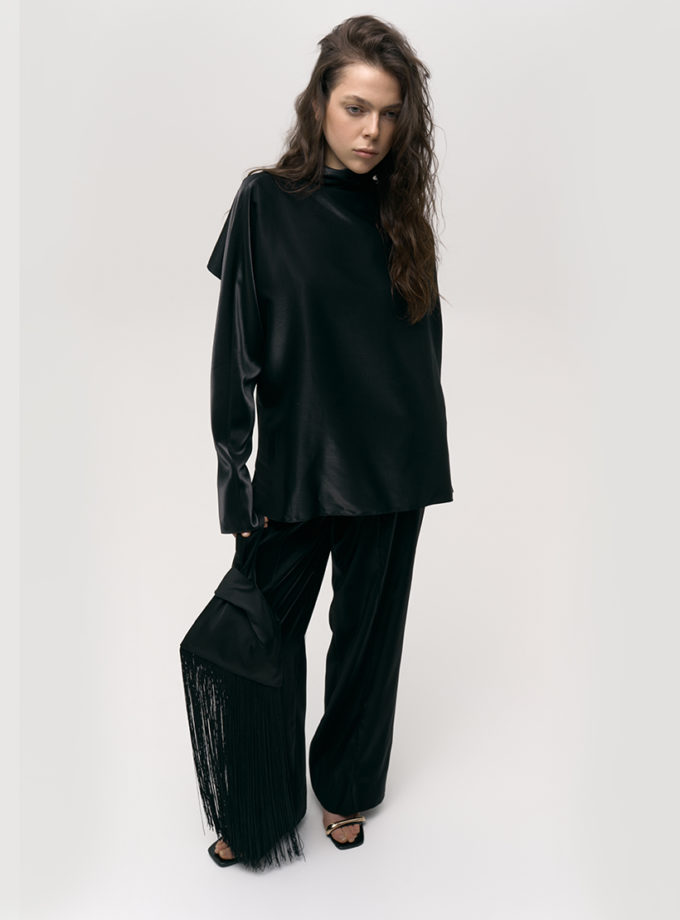 Штани з атласу ALEXANDER VANAVI (AV_DANA_00)