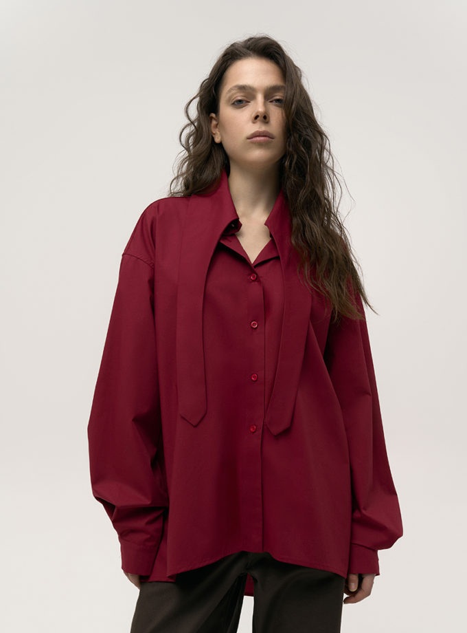 Сорочка бордова ALEXANDER VANAVI (AV_FRIDA_00)