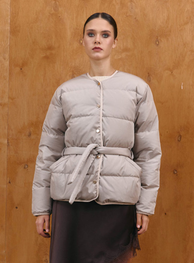 Пуховик Cicadidae бежевий MARCHI (MRCH_A2025-1b)