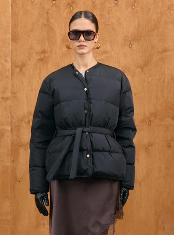 Пуховик Cicadidae чорний MARCHI (MRCH_A2025-1bl)