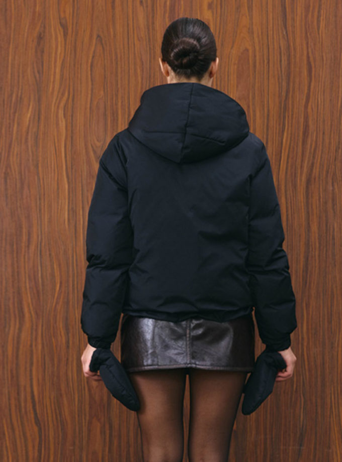 Пуховик  Yellow Koi чорний MARCHI (MRCH_ A2025-2bl)