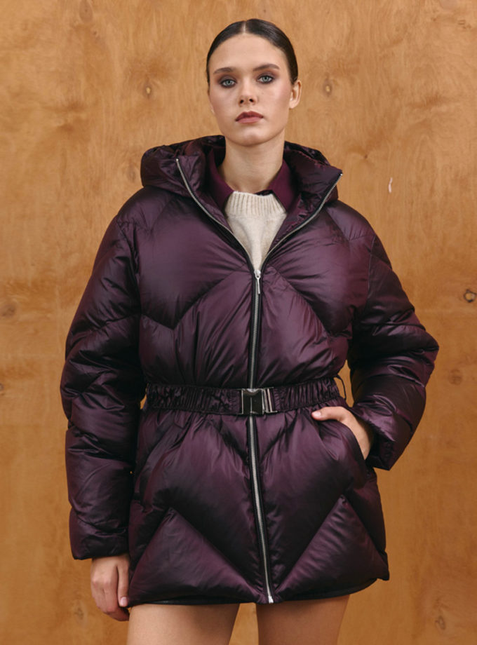 Пуховик Leia бургунді MARCHI (MRCH_A2025-5burg)