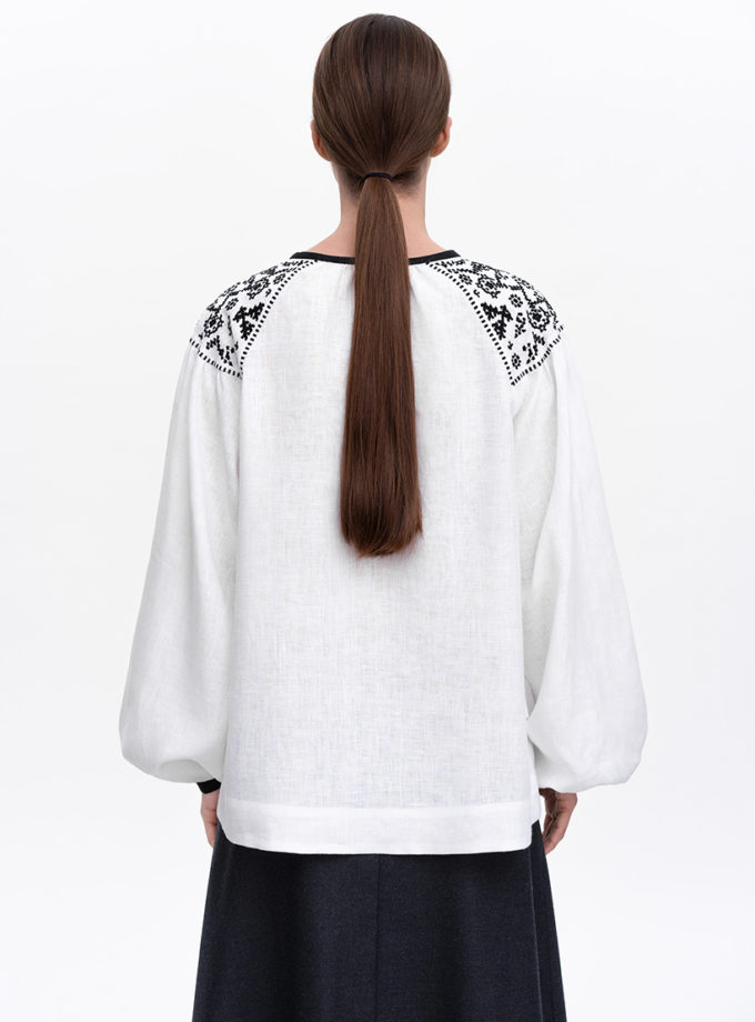 Біла жіноча вишиванка Ізола ETNODIM (ETN_izola)