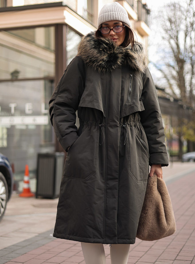 Зимовий тренч зелений GET DRESSED. (GD_WS25_52)