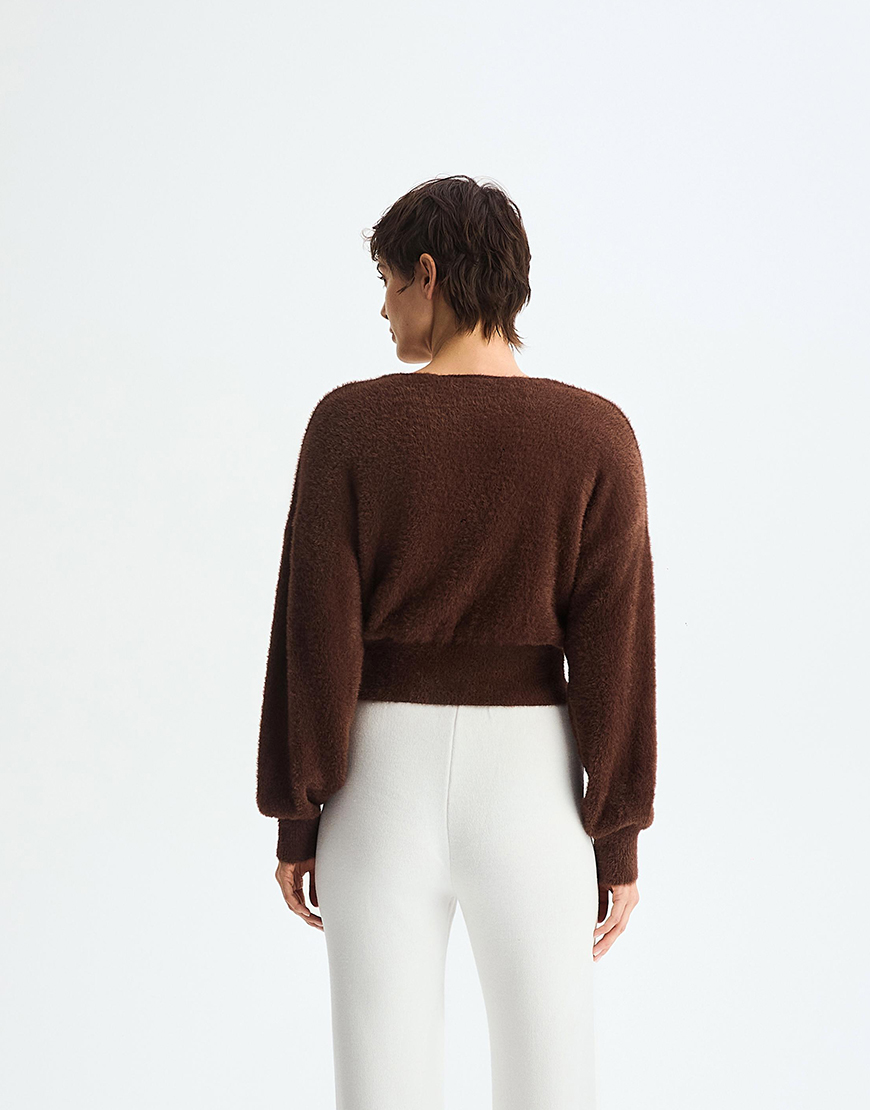 IMG_5313 Светр Glow коричневий MOVE (MV_a25-312-003) - фото 2