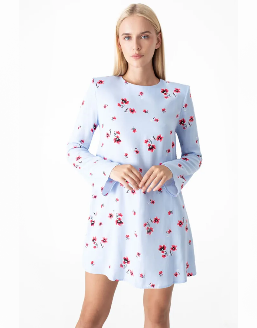 IMG_6013-—-kopia-683x1024.jpg Сукня міні у квітковий принт блакитна MAGNETIC (MGN_1746BL) - фото 3