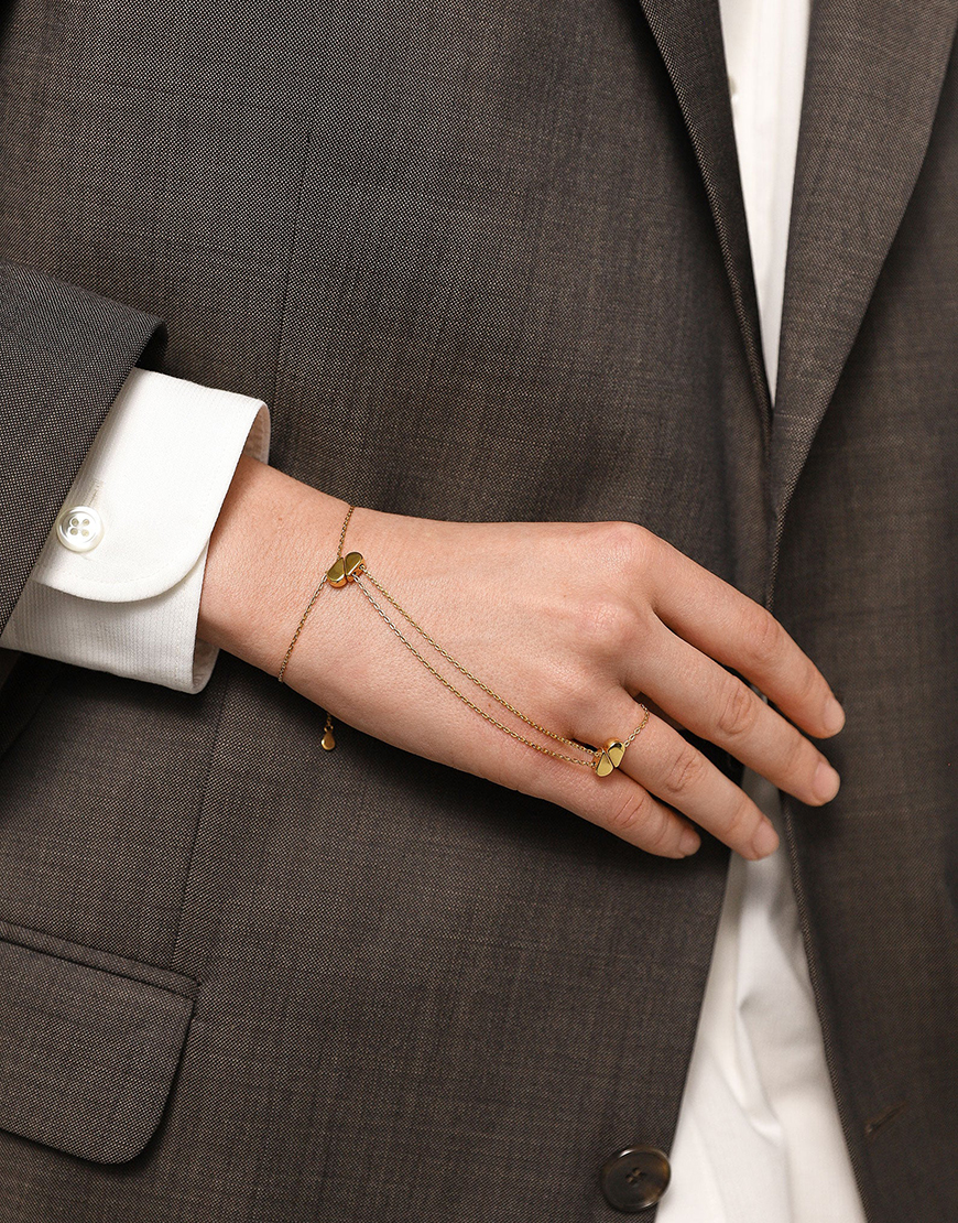 pepita-bracelet-2 Браслет 3-в-1 пепіта зі срібла в позолоті ORXATA.JEWELRY (ORX_pepita_br_gp) - фото 3