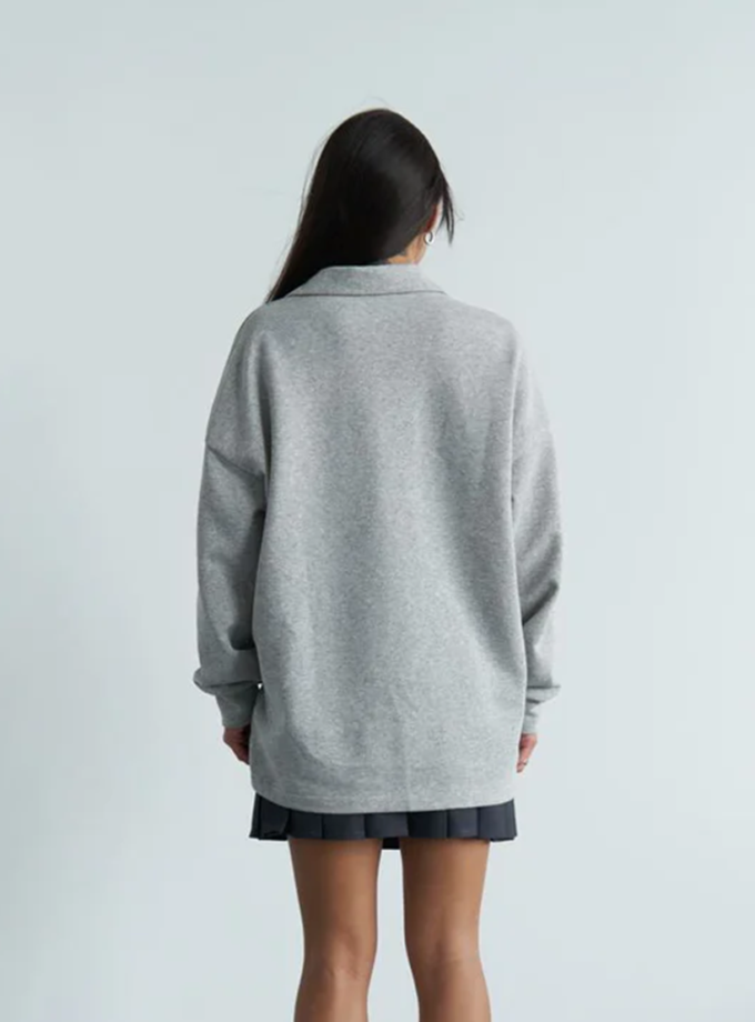 Худі двунитка люрекс сірий AMBITNA (Ambtn_30)