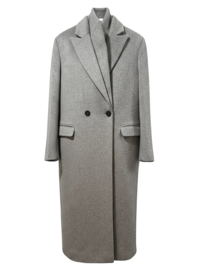 Вовняне пальто сіре ALEXANDER VANAVI (AV_OLGA_01)