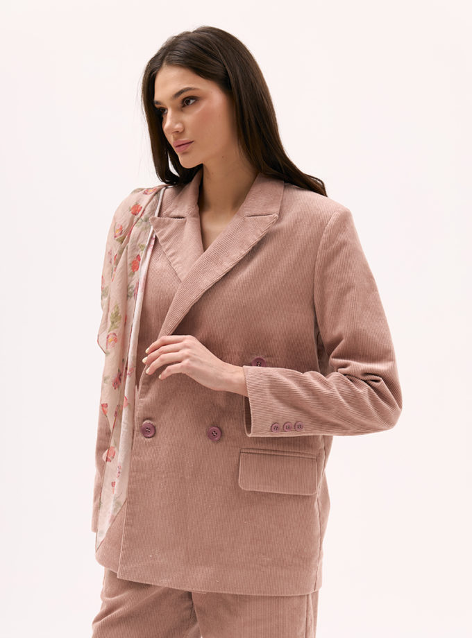 Рожевий жакет з вельвету XM BY MALINOVSKAYA (XM_Monet_23_35)